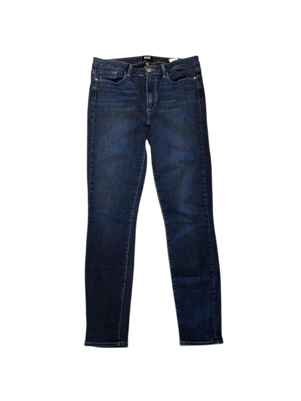 PAIGE Hoxton High Rise Skinny Ankle Jeans 31 Charing Dark Wash USA